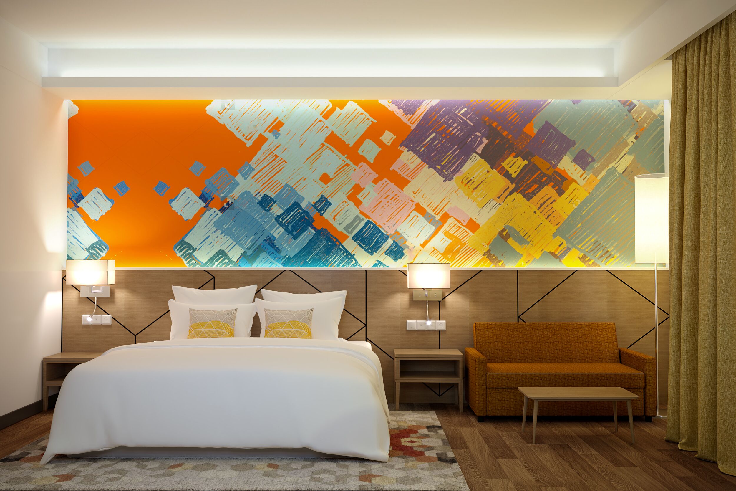 deluxe plus double, 1 bedroom | 1 bedroom, in-room safe, desk, laptop workspace