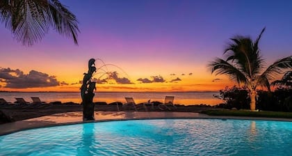 Sublimely private luxury home with enveloping oceanfront views near Key West