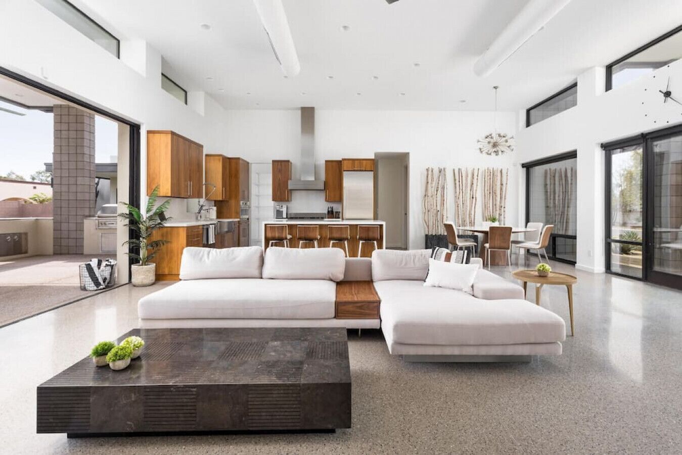 Smart TV, fireplace, video games