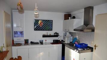 Fridge, oven, stovetop, toaster