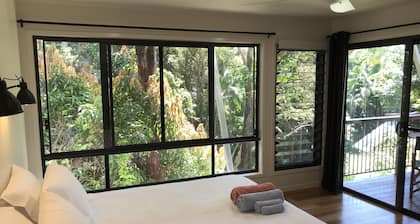 Room with peaceful bush views near Angourie's famous surf. Pet friendly.