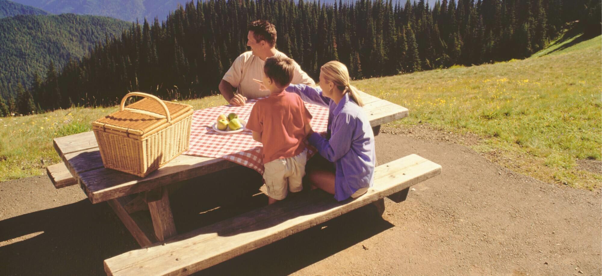 屋外ダイニングエリア