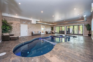 Indoor pool, a heated pool
