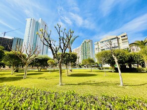 Property grounds - A796 - Complete apartment with air conditioning, garage and swimming pool in front of the beach (Cala de Finestrat)