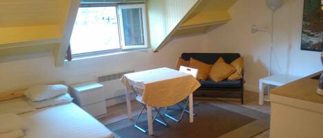 Een flatscreentelevisie