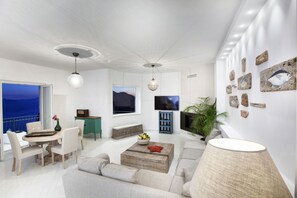 Smart-tv och eldstad