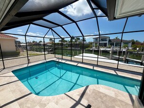 A heated pool - Waterfront 4BR Marco Island home with heated pool and wifi (Marco Island)