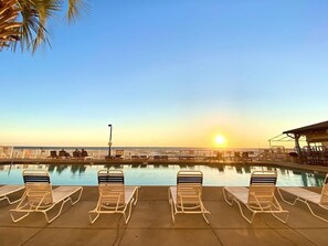 Una piscina riscaldata