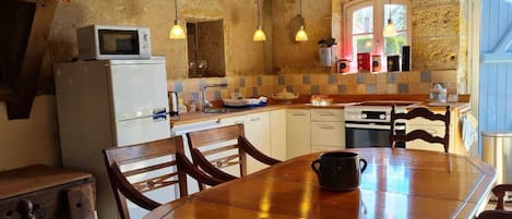 High chair, dining tables