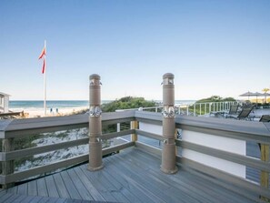 Terrace/patio - Steps from the beach! Pool, Pickleball, and Tennis Courts! (Miramar Beach)