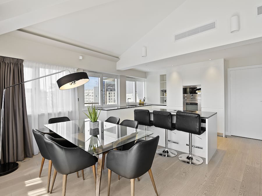 Premium Apartment, 3 Bedrooms | Private kitchen | Fridge, microwave, oven, dishwasher