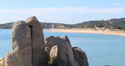 Bright panoramic apartment with stunning sea view in Costa Rei free WiFi