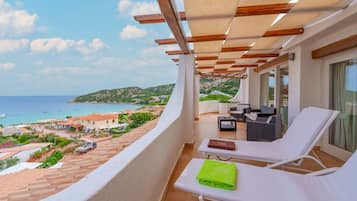 Deluxe Suite, Terrace, Sea View | Terrace/patio