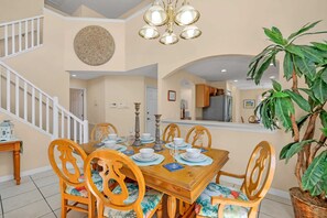 House (6 Bedrooms) | In-room dining - Spacious Pool Area and Game Room, Quiet Location Close to Disney #6lb73 (Kissimmee)
