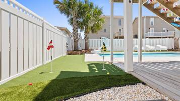 Piscina externa, piscina aquecida