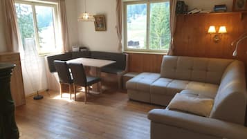 Fireplace, books, music library, stereo