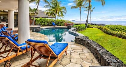 Oceanfront Home | Gated Kona Bay Estates | AC in Bedrooms. Blue Water