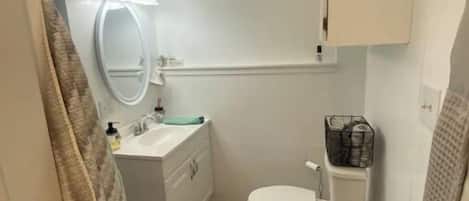 Towels, soap, shampoo