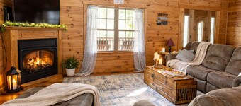 Enjoy Summer in our cabin while you sit on our porch and feel the gentle breeze.