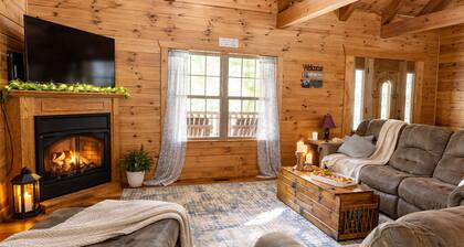 Enjoy Summer in our cabin while you sit on our porch and feel the gentle breeze.