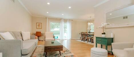 TV, fireplace, video games, DVD player