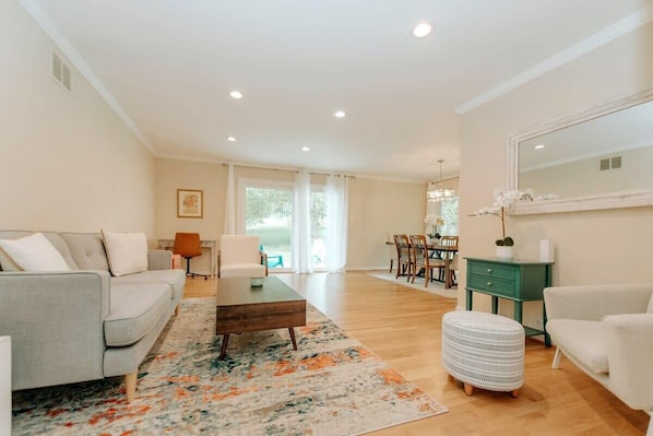 TV, fireplace, video games, DVD player