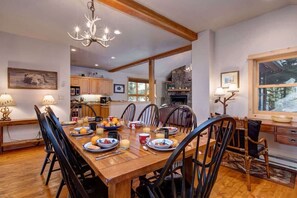 Dining - Abode at Moose Creek #21, walk to lift, hot tub (Teton Village)