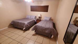 2 bedrooms, iron/ironing board, free WiFi, bed sheets