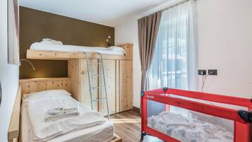2 slaapkamers, een strijkplank/strijkijzer, gratis wifi, beddengoed