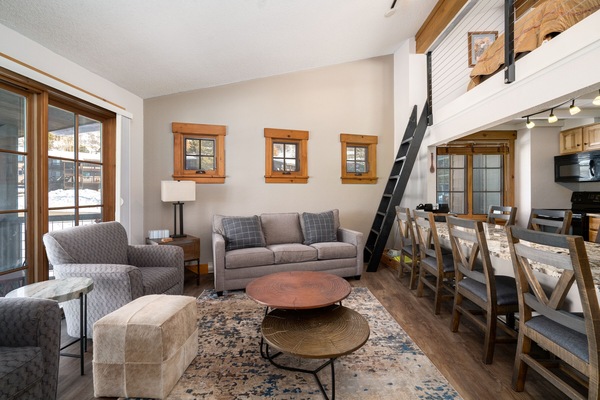 NEWLY REMODELED in Summer 2021, Northstar 2 bedroom plus loft, 2 bathroom condo!