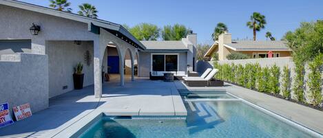 A heated pool