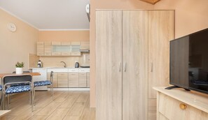 Fridge, stovetop, toaster, highchair