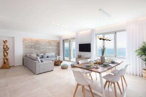 Dining - 'Prestige Collection'  |  Contemporary Villa with sea views (Pirgi)