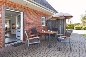 Outdoor dining - Ferienwohnung Luv - Mein Urlaubshaus (Esens)