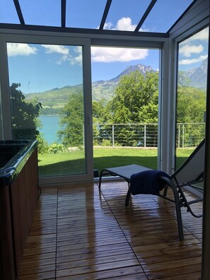 Blick von der Unterkunft