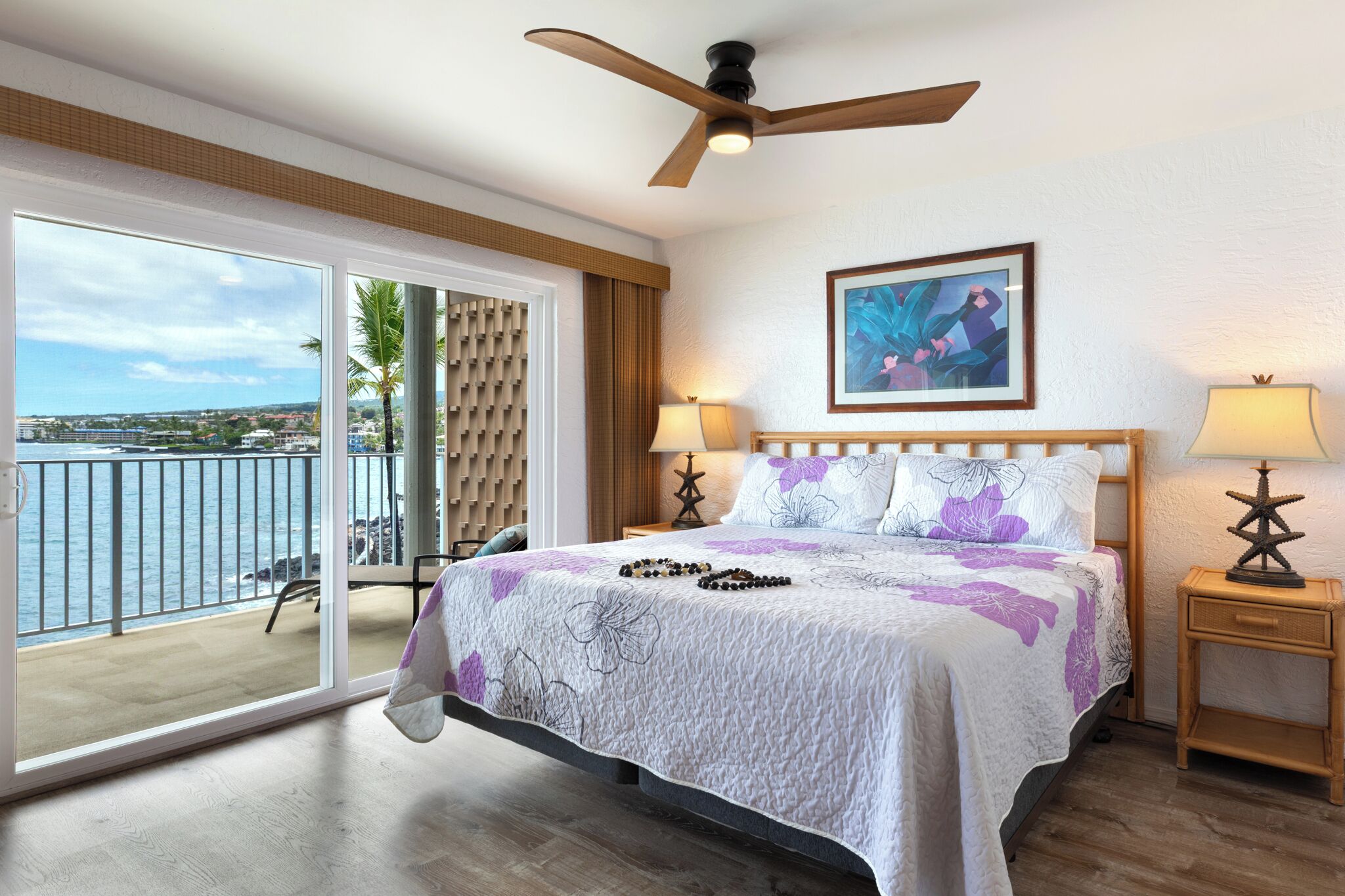 2 bedrooms, desk, iron/ironing board, travel crib