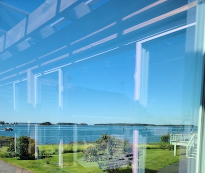 Come enjoy oceanview in a lobsterfishing community at our  Moosabec Reach home.