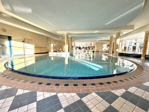 Indoor pool, a heated pool