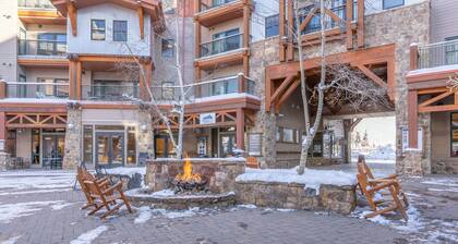Luxury Base Area Retreat with Sweeping Mountain Vista: Trails, Pool, Hot Tub