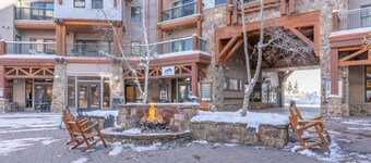 Luxury Base Area Retreat with Sweeping Mountain Vista: Trails, Pool, Hot Tub