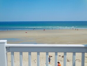 On the beach, sun loungers, beach towels - Beach House On The Sand,  Wells Beach / Moody Beach / Ogunquit Beach Maine (Wells)