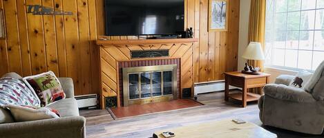 TV connectée, cheminée