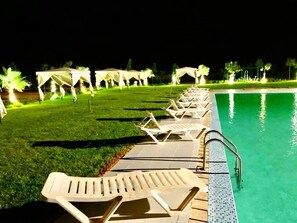 Outdoor wedding area