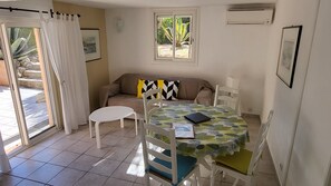 TV, books, stereo, offices