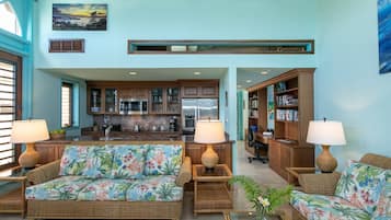 Een smart-tv en boeken