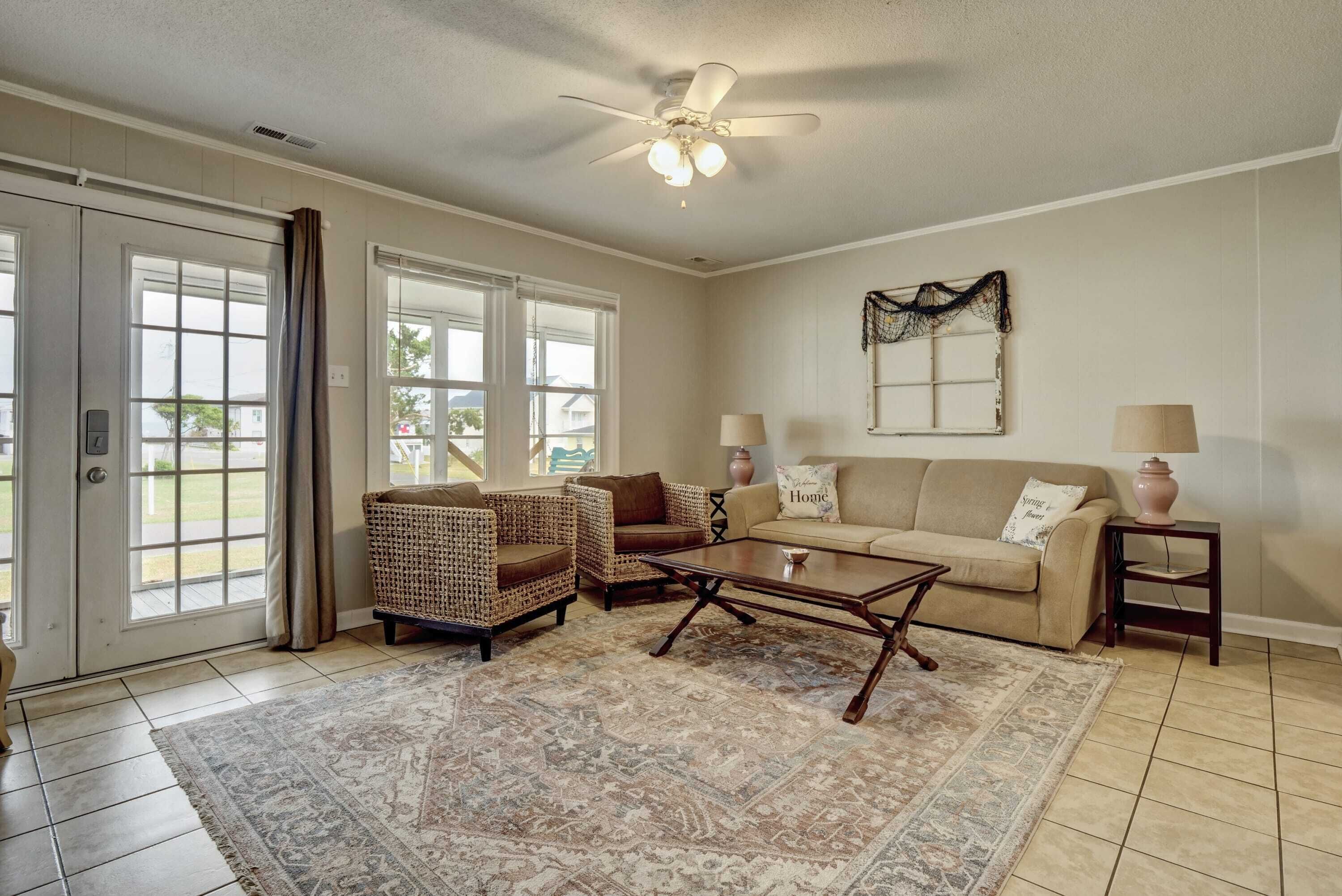 The Sure Kure! Ocean view from screened porch.