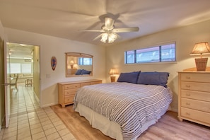 4 habitaciones, tabla de planchar con plancha, cuna de viaje y wifi