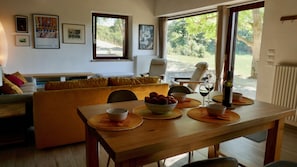 Dining - Romantic Hideaway with Spectacular Views, Pool, and Wood-Fired Hot Tub. (Civitella d'Agliano)