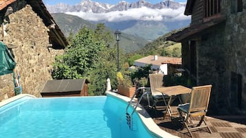 Piscine extérieure, piscine chauffée