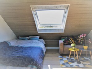 2 chambres, fer et planche à repasser, lit parapluie, Wi-Fi gratuit